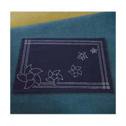 Sashiko kit pinwheel placemat