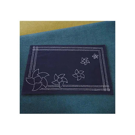 Sashiko kit pinwheel placemat
