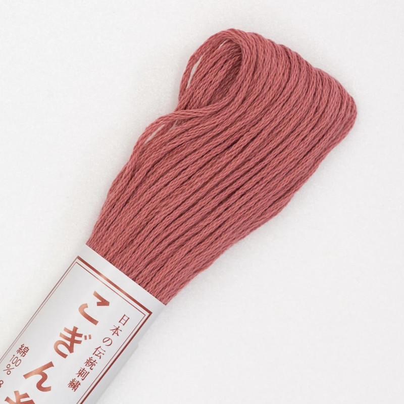 Dark old pink thread for kogin embroidery 18m (163)