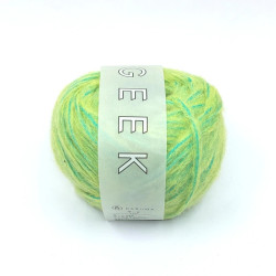 Laine Geek - Jaune et vert cobalt (N°9)