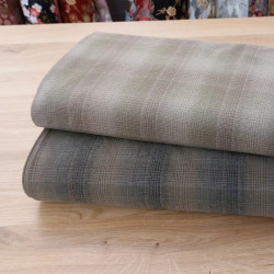 Japanese yarn dyed Cotton – Brown and dark brown Check