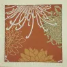 Japanese cotton dobby fabric ochre chrysanthemums – traditional Japanese sewing fabric