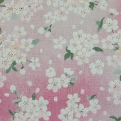 Japanese cotton dobby fabric light pinkcherry blossom – traditional Japanese sewing fabric