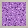 Jersey viscose rose violacé motifs de branches de cerisier - tissu japonisant stretch par Stenzo