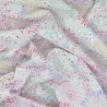 Tissu seersucker japonais blanc feux d'artifice