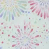 Tissu seersucker japonais blanc feux d'artifice