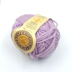 Laine tawashi lilas Daruma Café Kitchen – fil éponge japonaise réutilisable