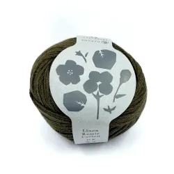 Linen ramie cotton DK yarn - Olive (N°4)