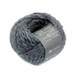 Laine Genmou Daruma gris foncé n°9 100% mérinos japonaise 30g