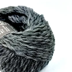 Laine Genmou Daruma gris foncé n°9 100% mérinos japonaise 30g