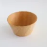 Petit bol en bois clair pour piques-aiguilles