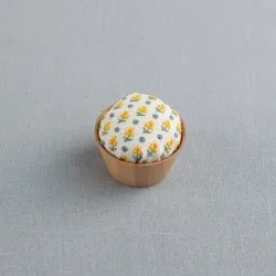 Light Wood Bowl for Embroidered Pin Cushions – Cosmo