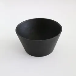 Dark Wood Bowl for Embroidered Pin Cushions