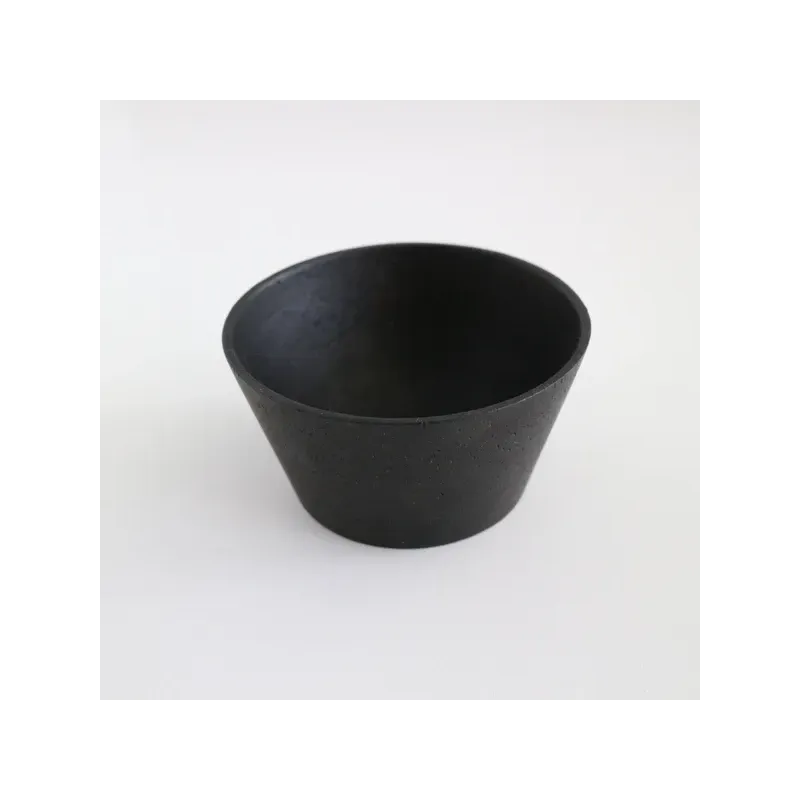 Dark Wood Bowl for Embroidered Pin Cushions