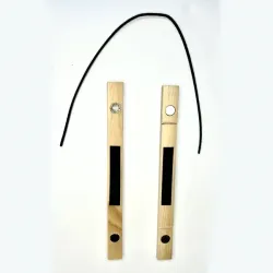 Light color wooden magnetic hanging bracket - 18cm - Cosmo