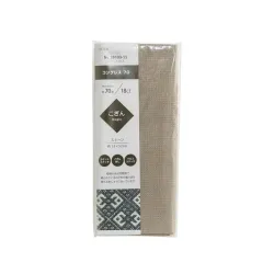 Japanese beige cotton fabric for Kogin embroidery - 35 x 52 cm fabric cut