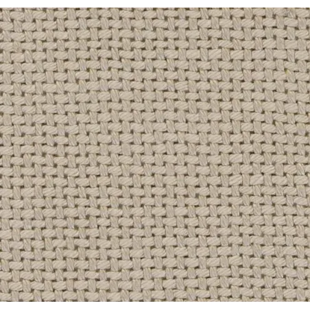 Japanese beige cotton fabric for Kogin embroidery - 35 x 52 cm fabric cut