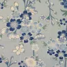 Tissu japonais coton fin gris à fleurs de cerisier - Sevenberry