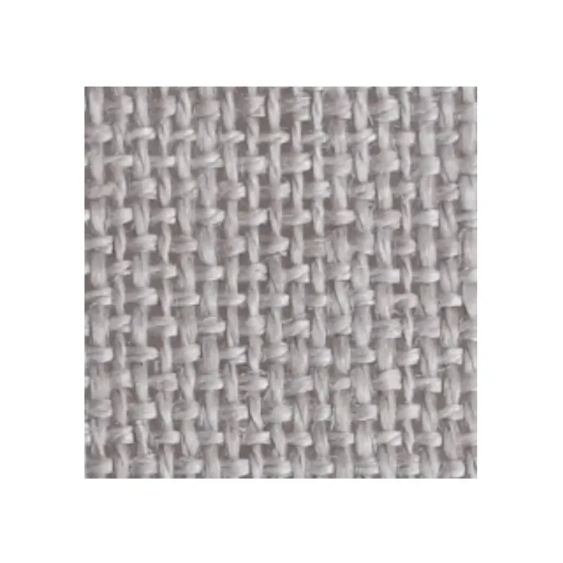 Toile japonaise gris clair lin pour broderie kogin - coupon de 50 x 44 cm