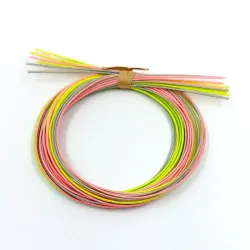 Mizuhiki cord set –  Pink, grey and vivid green (9 cords)