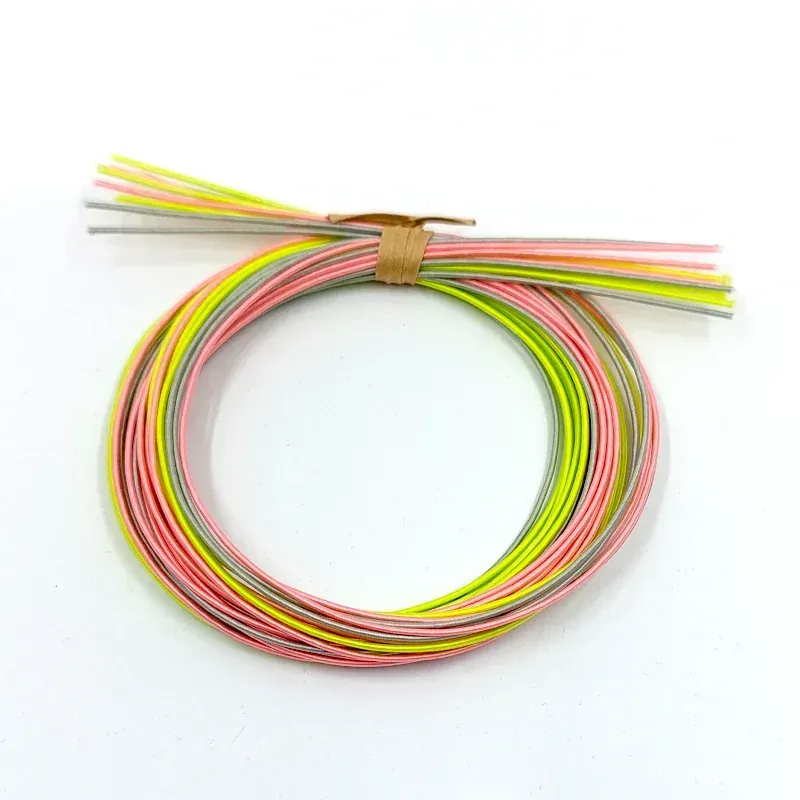 Pack de fils Mizuhiki rose, gris et vert fluo – 9 fils