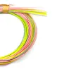 Pack de fils Mizuhiki rose, gris et vert fluo – 9 fils