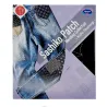 Kit sashiko patch bleu nuit - 6 motifs pré-imprimés Olympus