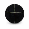 Balle temari noire préparée 9 cm avec 4 divisions - Support prêt à broder