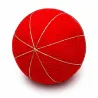 9 cm pre-marked red temari ball with 8 divisions - ready to stitch