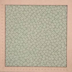 Spring green fabric with small cherry blossom patterns