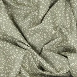 Tissu japonais vert printemps sakura réversible 100 % coton Sevenberry