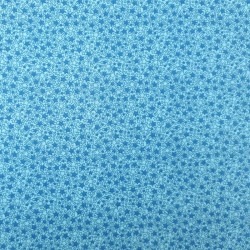 cotton fabric with blue stars