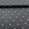 Toile sashiko indigo motifs shippô