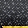 Toile sashiko indigo motifs shippô