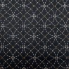 Toile sashiko indigo motifs shippô