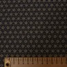 Chute de 20cm x 100cm de tissu noir motif petit asanoha