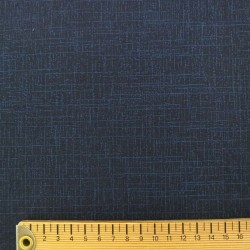 Tissu japonais bleu nuit indigo faux uni