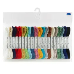 Pack de 20 fils Sashiko multicolores – Olympus