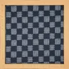 Tissu japonais bleu nuit damier ichimatsu – coton japonais traditionnel – fabriqué au Japon