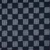 Tissu japonais bleu nuit damier ichimatsu – coton japonais traditionnel – fabriqué au Japon