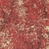 Tissu coton rouge moiré rouge et doré Hoffmann