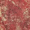 Hoffmann red & gold moiré cotton fabric
