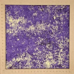 Hoffmann purple & gold moiré cotton fabric