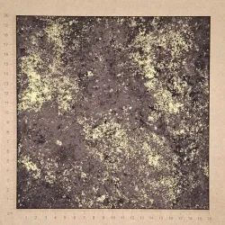 Hoffmann brown & gold moiré cotton fabric