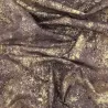 Hoffmann brown & gold moiré cotton fabric