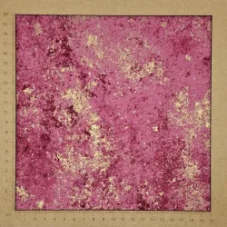 Hoffmann pink & gold moiré cotton fabric
