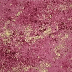 Hoffmann pink & gold moiré cotton fabric