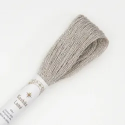 Olympus beige sashiko thread with silver lamé - 40 m skein