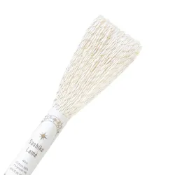 Olympus white sashiko thread with gold lamé - 40 m skein