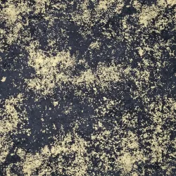 Hoffmann black & gold moiré cotton fabric